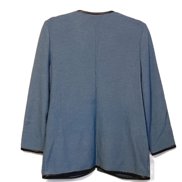 Don Sayres | Vintage Cardigan w/ Leather Trim (Size 6) - Picture 11 of 11